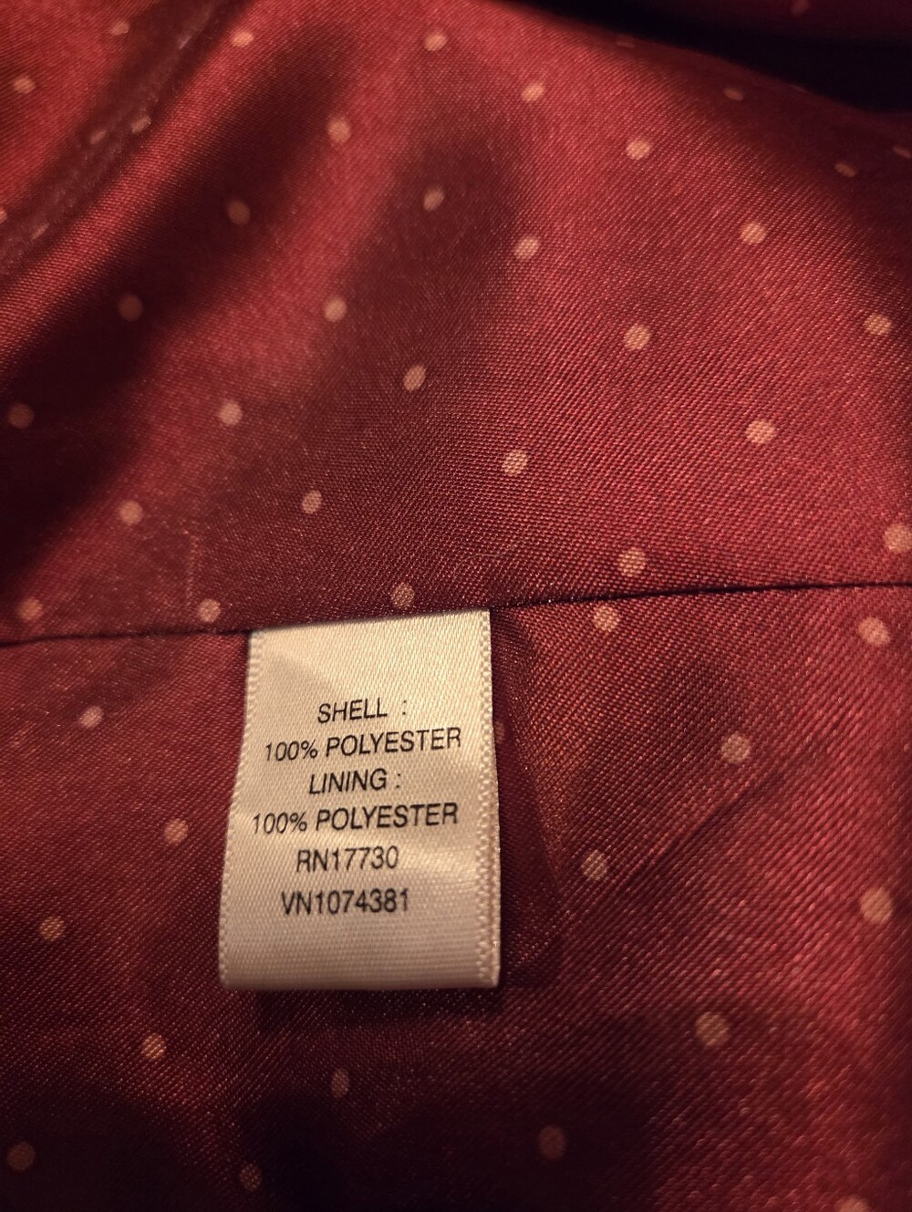 Merona Deep Red Women's Trench Coat with Button Front - Picture 4 of 7